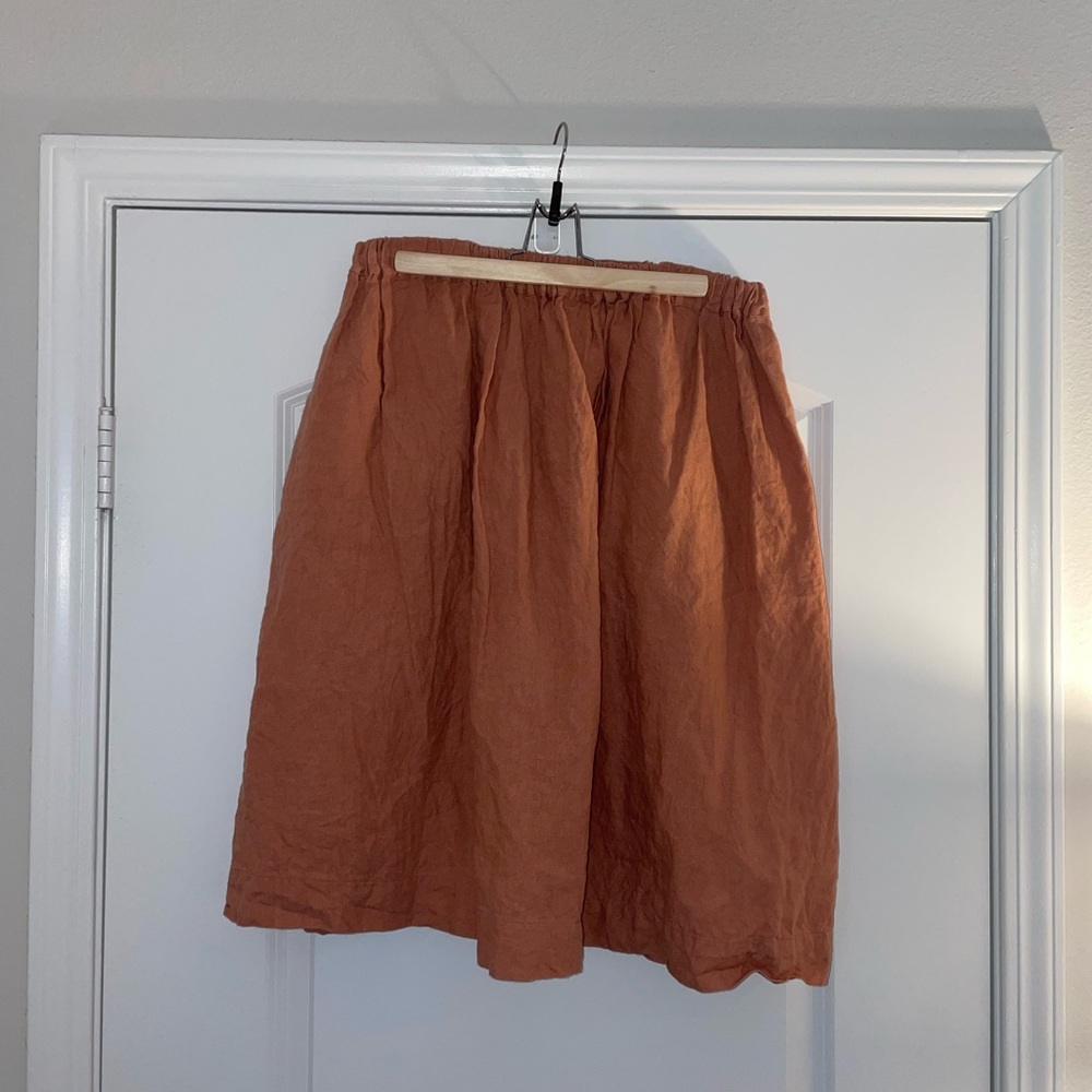 notPERFECTLINEN Pink Linen Skirt - Picture 6 of 9